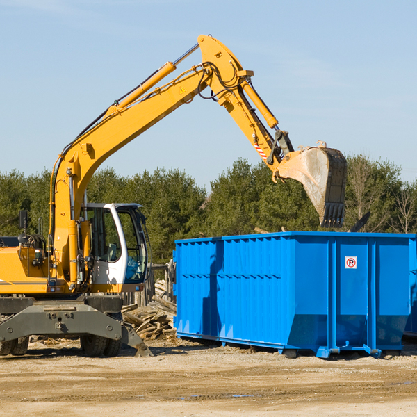 what kind of customer support is available for residential dumpster rentals in Wood Lake